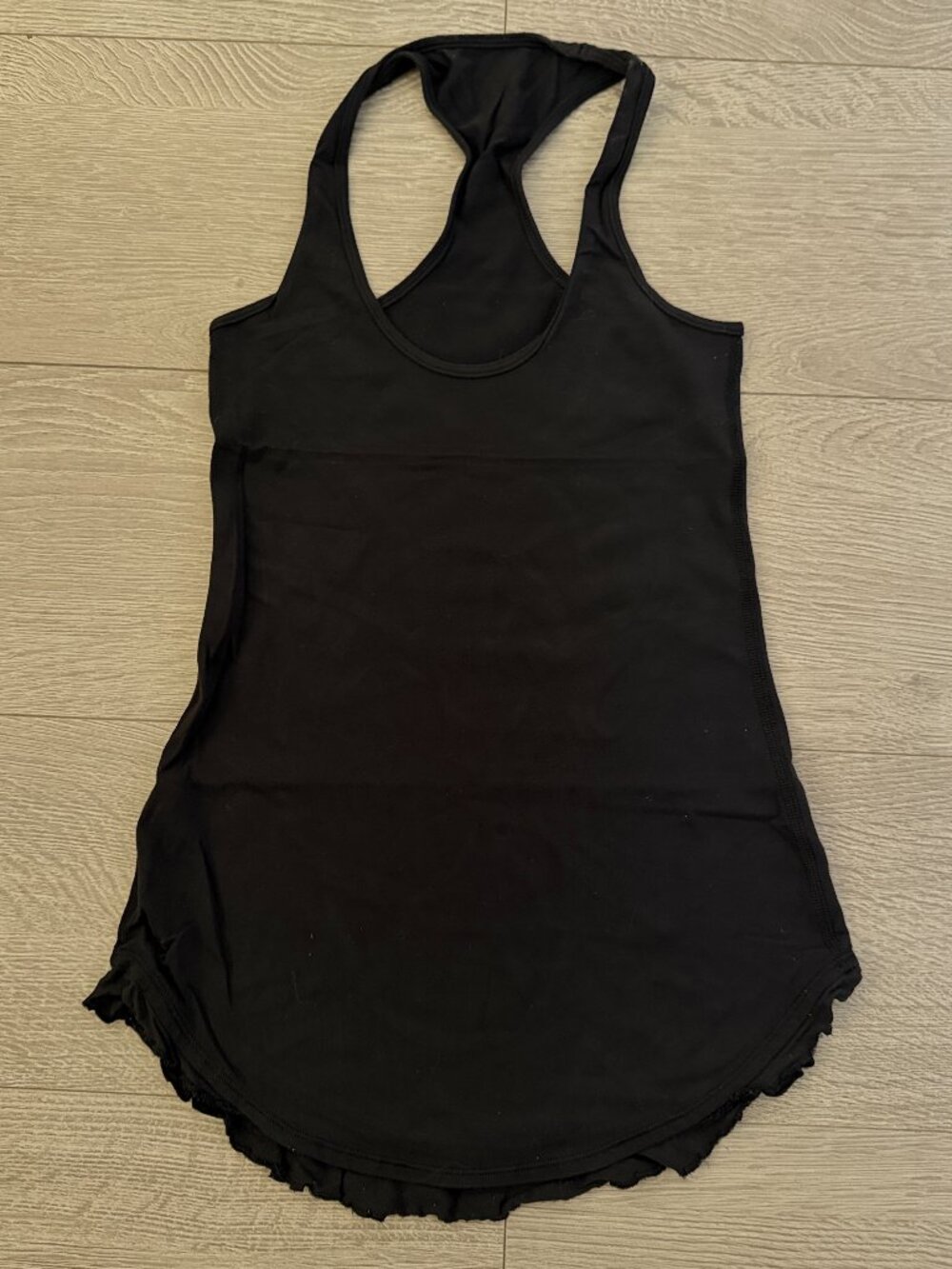 lululemon Black Racerback Athletic Tank Top Size 2